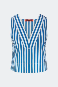 Arroarro sleeveless poplin top