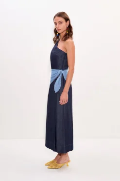 Belembelem chambray midi dress