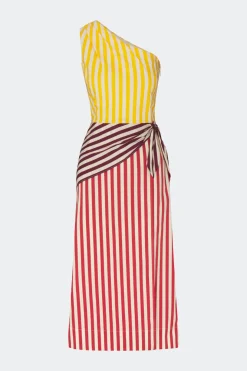 Belembelem poplin midi dress