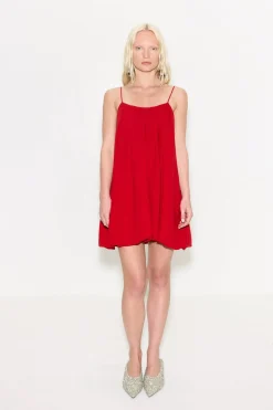 Cleocleo crepe mini dress