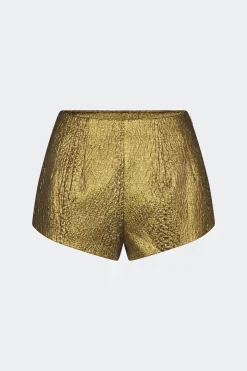 Fleurfleur metallic shorts