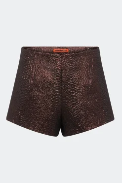 Fleurfleur metallic shorts