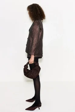 Fleurfleur metallic shorts