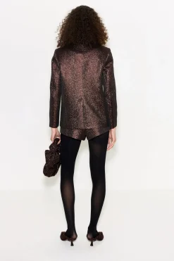 Fleurfleur metallic shorts