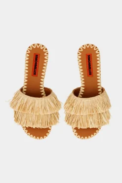 Fringefringe raffia salerno sandal