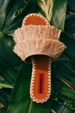 Fringefringe raffia salerno sandal