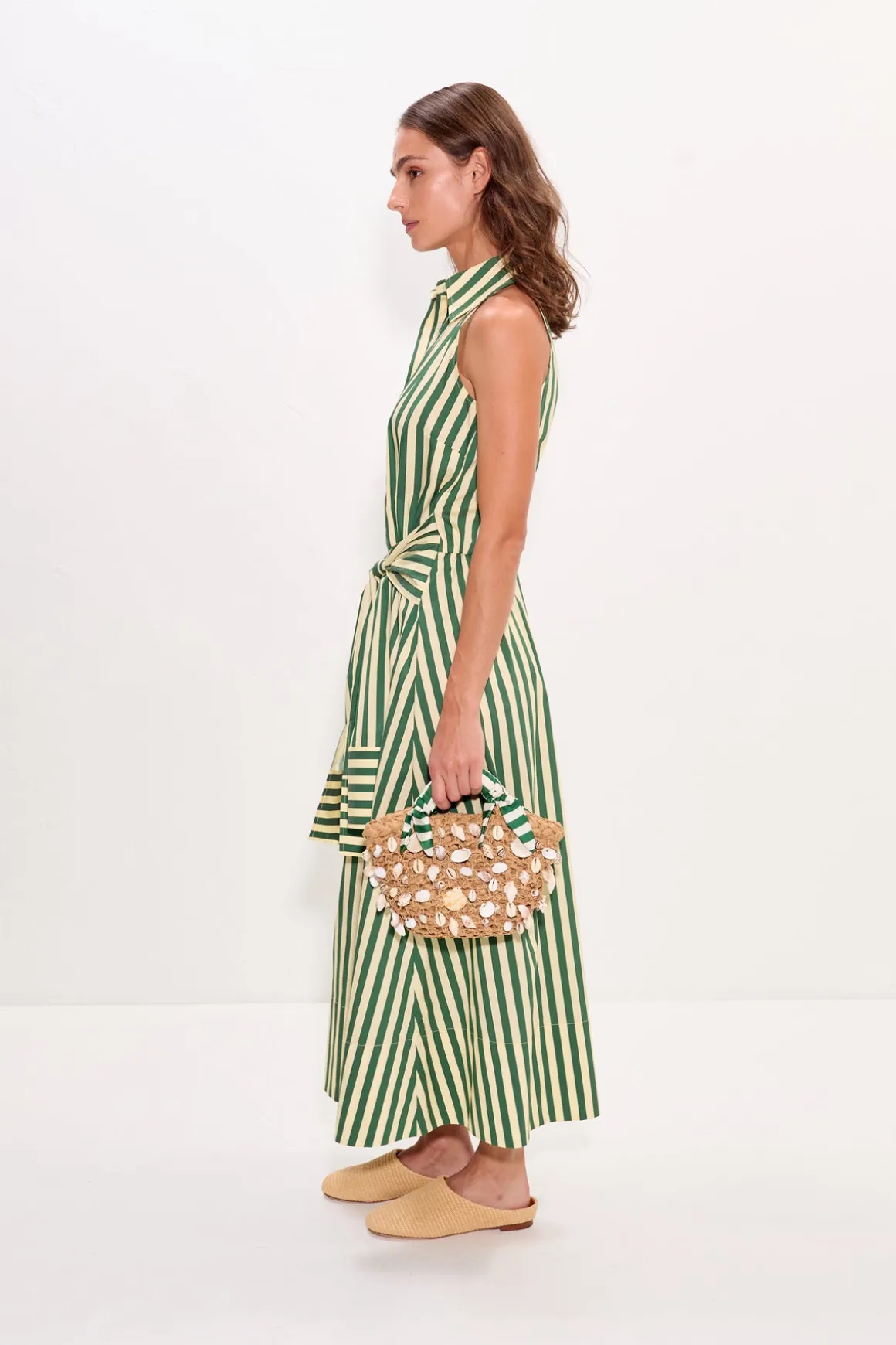 Innainna sleeveless poplin dress