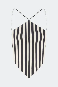 Kitkit poplin tie top