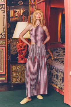 Kitkit poplin tie top