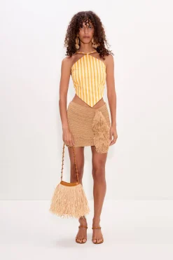 Kitkit poplin tie top