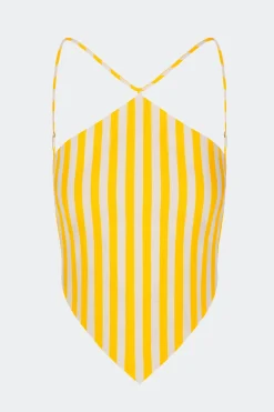 Kitkit poplin tie top