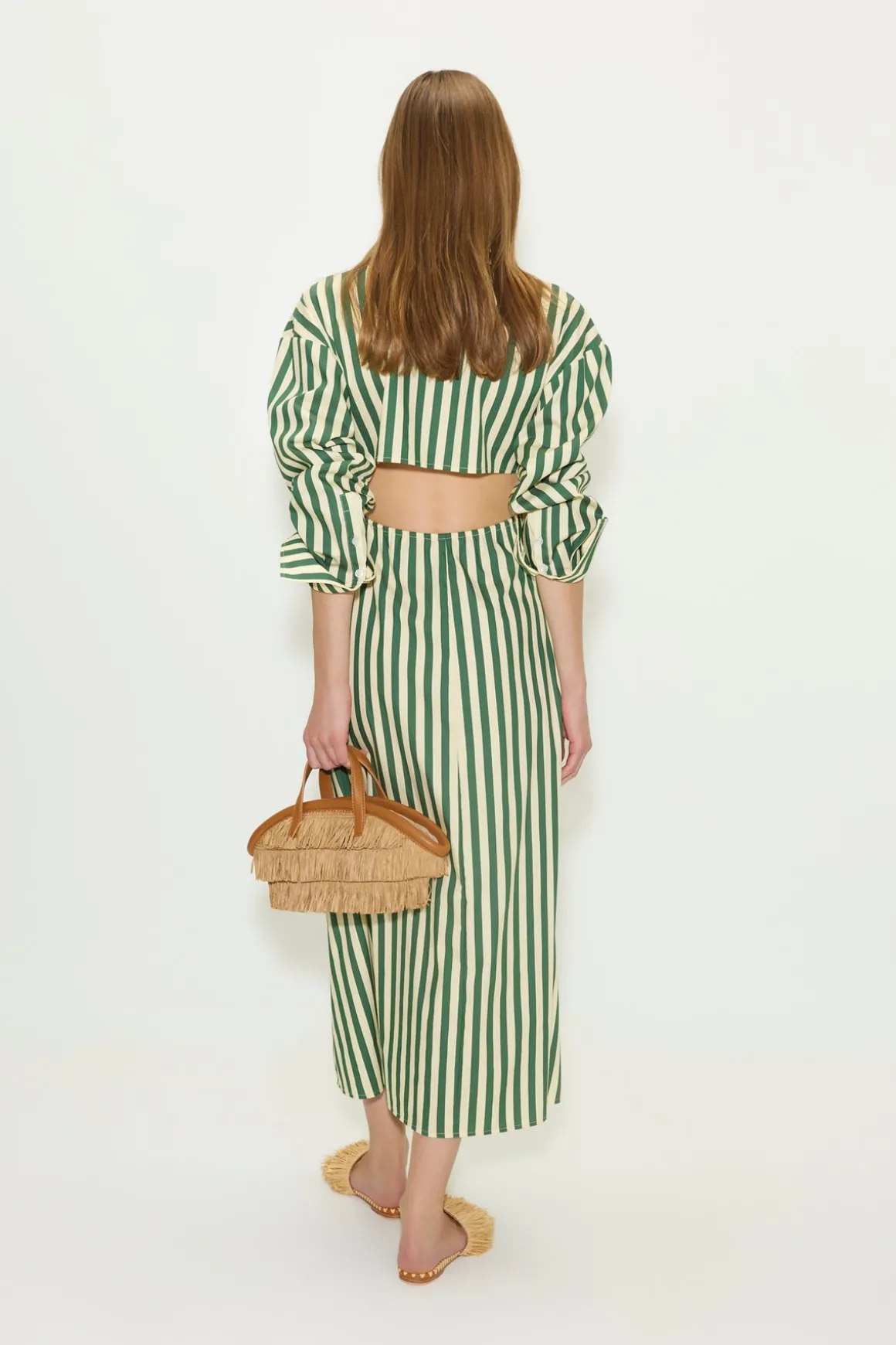 Lochloch poplin maxi dress