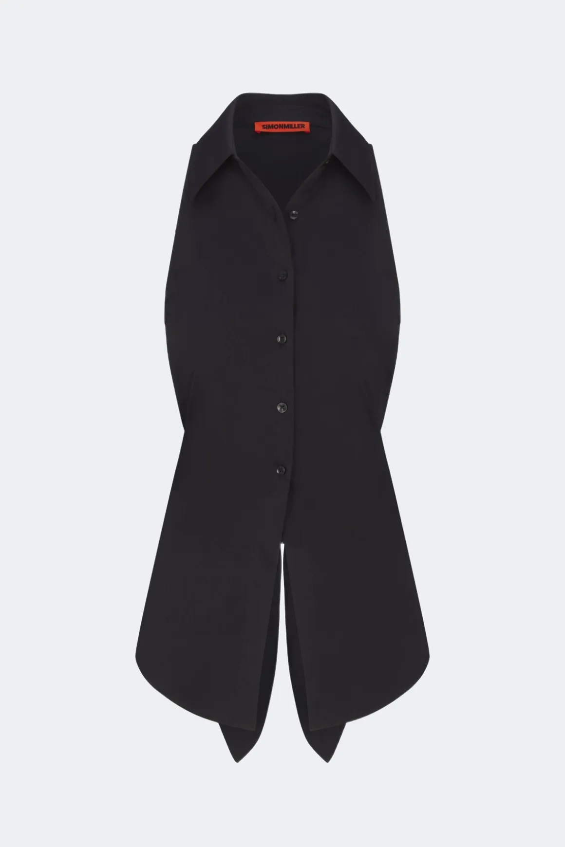 Lochloch sleeveless poplin button up