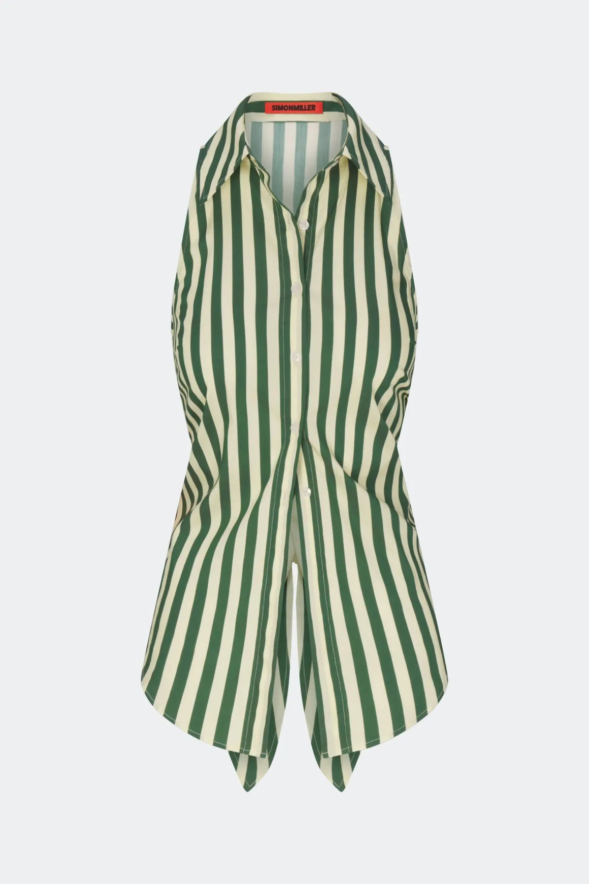 Lochloch sleeveless poplin button up