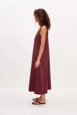 Marmar crochet poplin dress