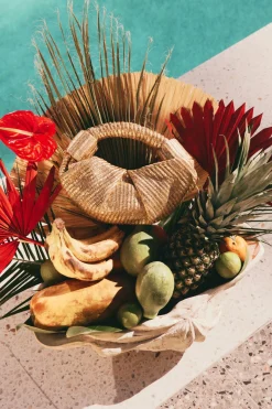 Metallicmetallic raffia lopsy bag