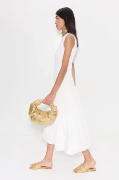 Metallicmetallic raffia salerno slide