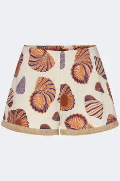 Minamina linen fringe short