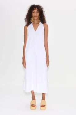 Navanava poplin midi dress