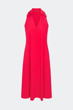 Navanava poplin midi dress