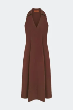Navanava poplin midi dress
