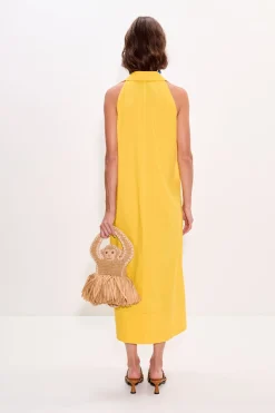 Navanava poplin midi dress