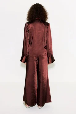 Nellanella satin wide leg pant