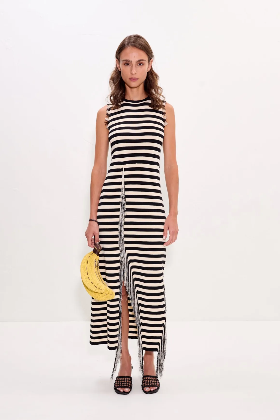 Sabinesabine fringe knit dress