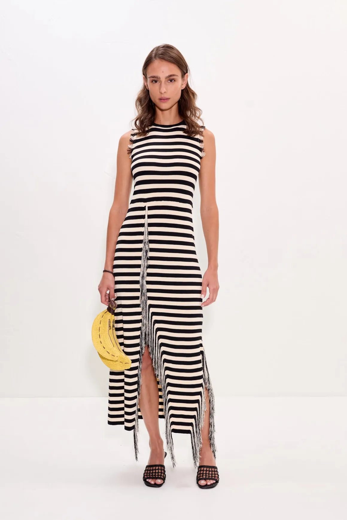 Sabinesabine fringe knit dress