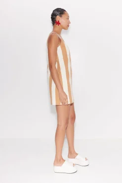 Saharasahara striped denim dress