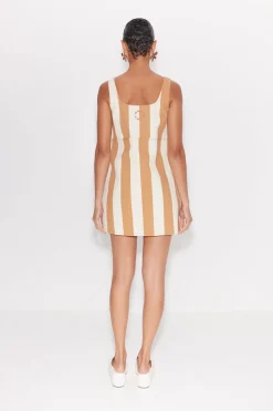 Saharasahara striped denim dress