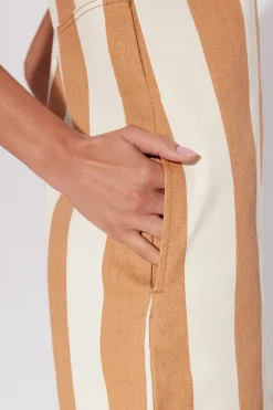 Saharasahara striped denim dress