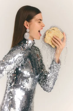 Sculptysculpty sequin dress