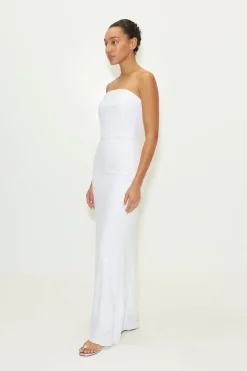 Sculptysculpty strapless piano sequin dress