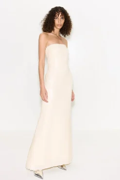 Sculptysculpty strapless sequin dress