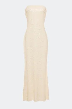 Sculptysculpty strapless sequin dress