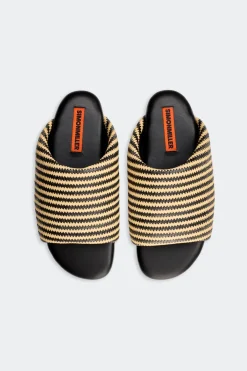 Stripestripe raffia bubble slide