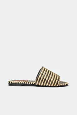 Stripestripe raffia salerno sandal