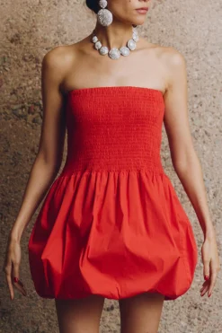 Viavia smocked mini dress