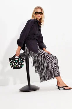 Zaza za knit fringe skirt